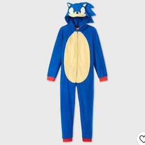 Sonic Hedgehog XS 4/5 Unionsuit Costume Pajamas Sega Kids